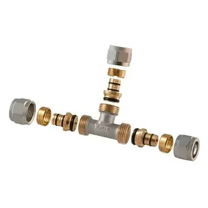TDM Brass 1445E Demountable Threaded Tee 20x20x18 mm
