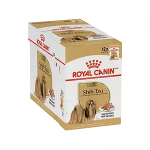 Wet dog food Royal Canin Shih Tzu Adult Pâté, 12 x 85 g sachets, poultry, 8.5% protein, 5.5% fat