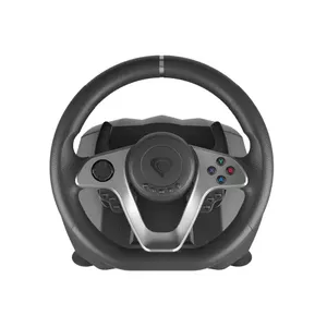 Steering Wheel + Pedals GENESIS Seaborg 400 USB Black Silver for Nintendo Switch PC PS4 PS3 Xbox