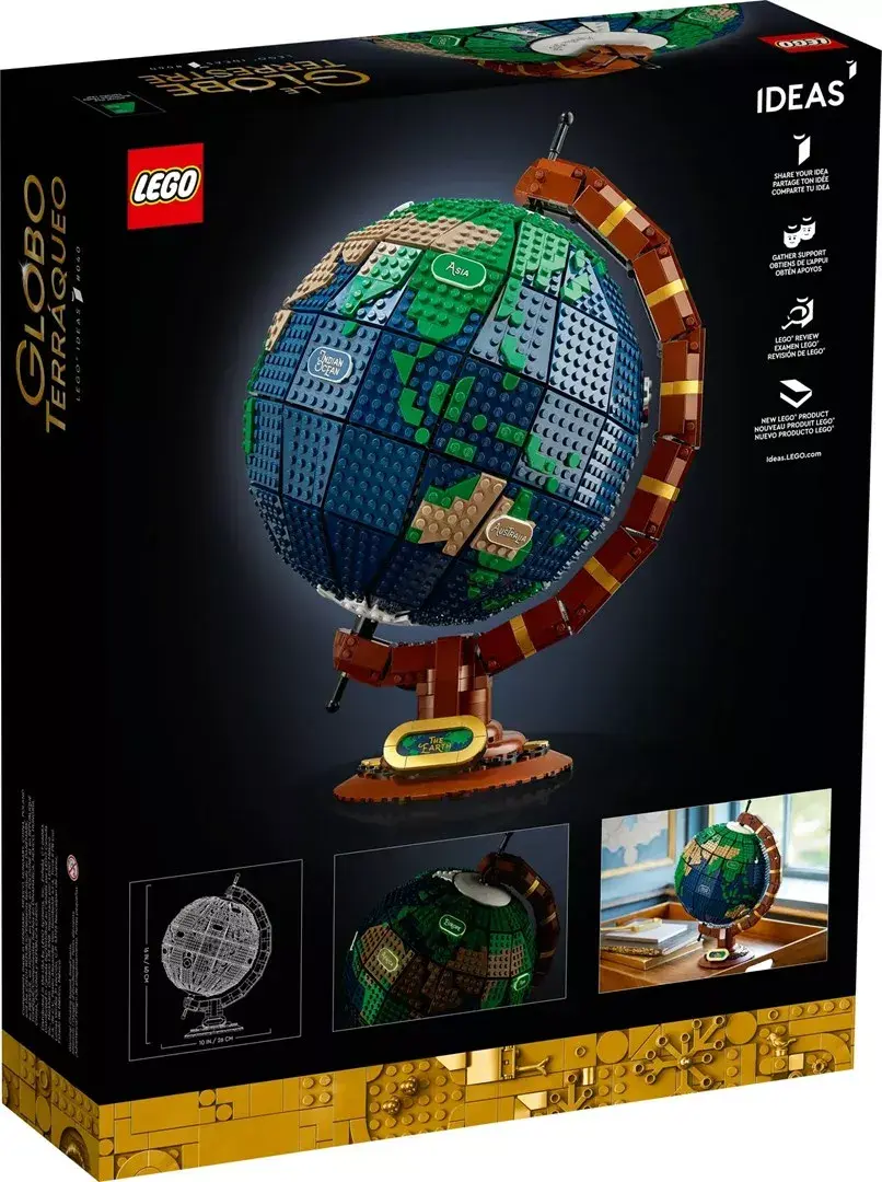 LEGO Ideas 21332 THE GLOBE 3D globe model Photo 2