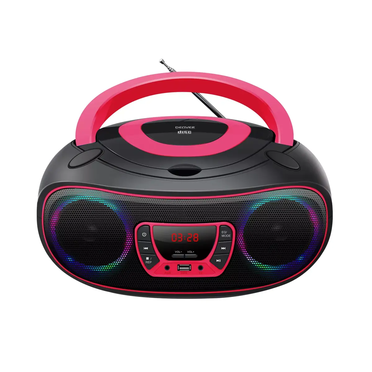 Portable CD player Denver TCL-212BT PINK Photo 2