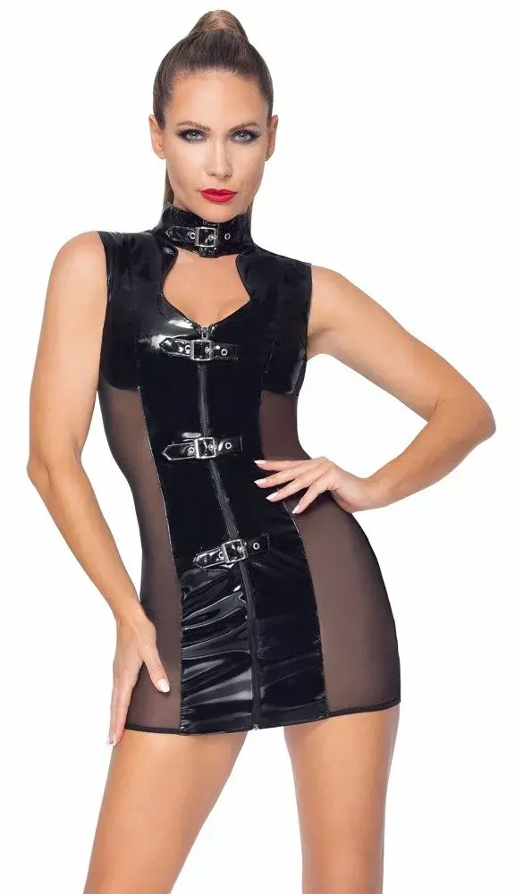 Black Level Vinyl Dress with Buckle M Photo 3