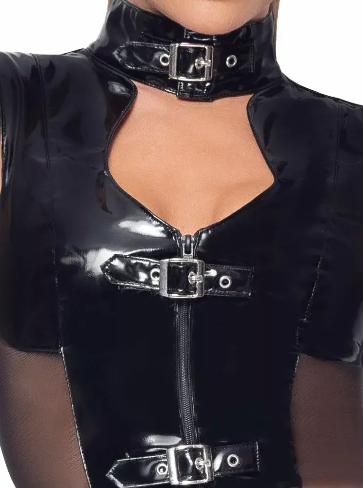 Black Level Vinyl Dress with Buckle M Photo 5