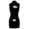 Black Level Vinyl Dress with Buckle M Photo 7