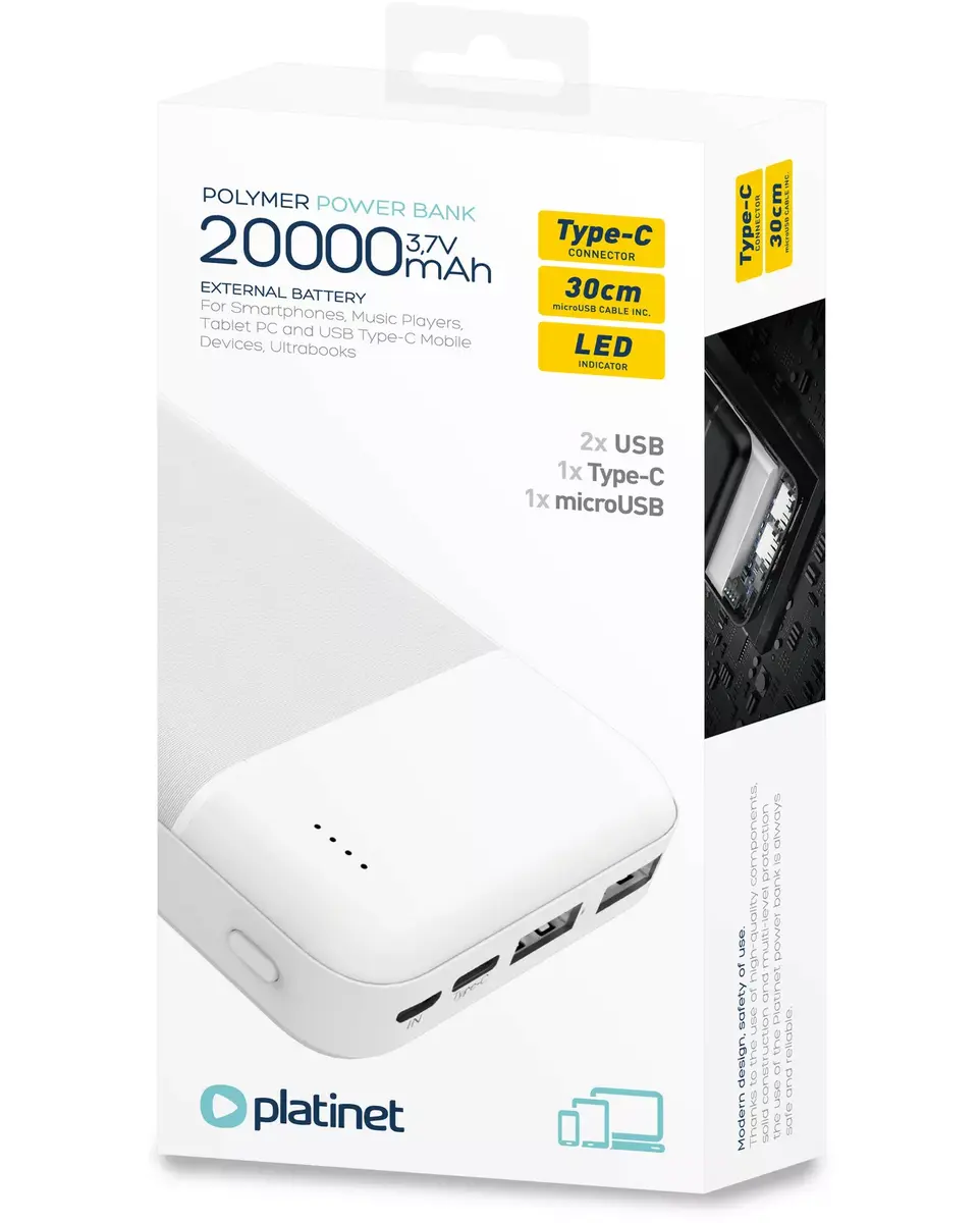 Portable Power Bank Platinet PMPB20W706, 45723 Photo 11