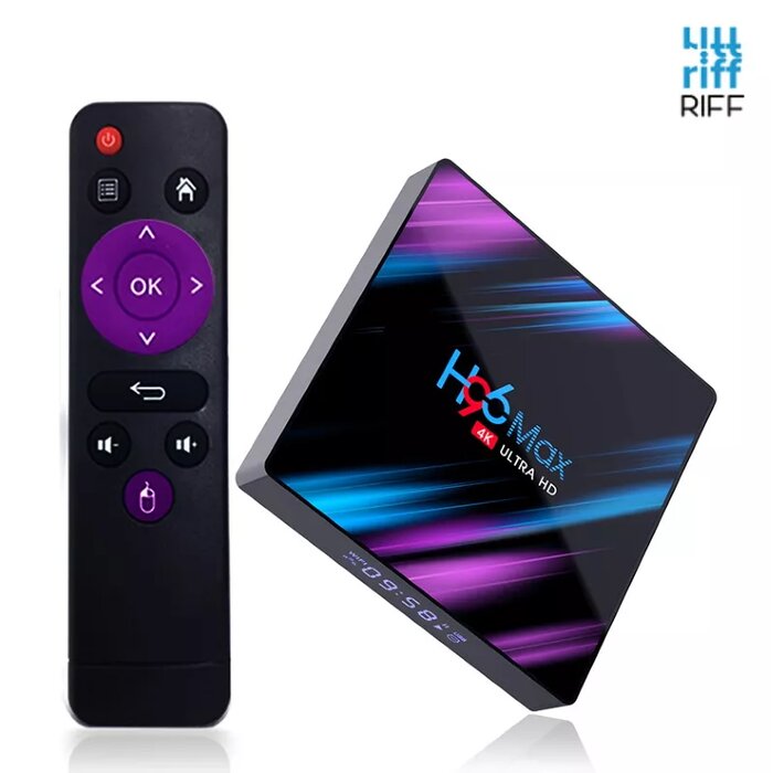 DECODER TV BOX ANDROID 9.0 4GB 128GB USB LAN MICRO SD SPDIF HDMI