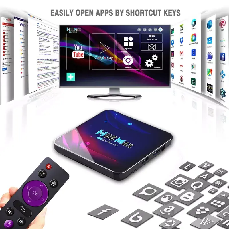 Riff Android TV Box H96 MAX RK3318 2GB/16GB Photo 6