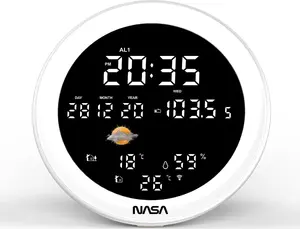 Метеостанция с Bluetooth-колонкой Nasa WSP1700 — деревянная отделка, модель WSP1700WD