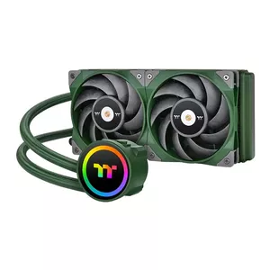 All-in-one liquid cooler Thermaltake CL-W319-PL12RG-A 12 cm Green 500-2000 RPM