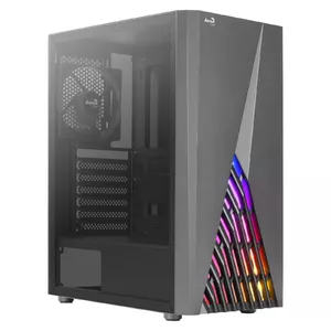 PC Case AEROCOOL DELTABKV1 Midi Tower ATX support, 2x3.5" bays, 2x2.5" bays, GPU up to 307 mm, 1x120mm rear fan, black