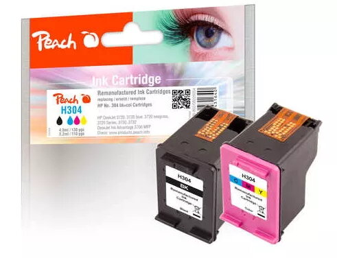 Peach PI300-802 tintes kasetnes daudzpaku Melns