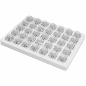 Keychron Kailh Box White Switch Set, Key Switches (White/Transparent, 35 Pieces)