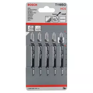 Полотно для лобзика Bosch 2 608 630 310 Высокоуглеродная сталь 5 шт