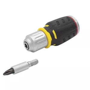 STANLEY Ratchet with 6 Bits FMHT0-62688 — Handheld ratchet screwdriver set, 6 interchangeable bits