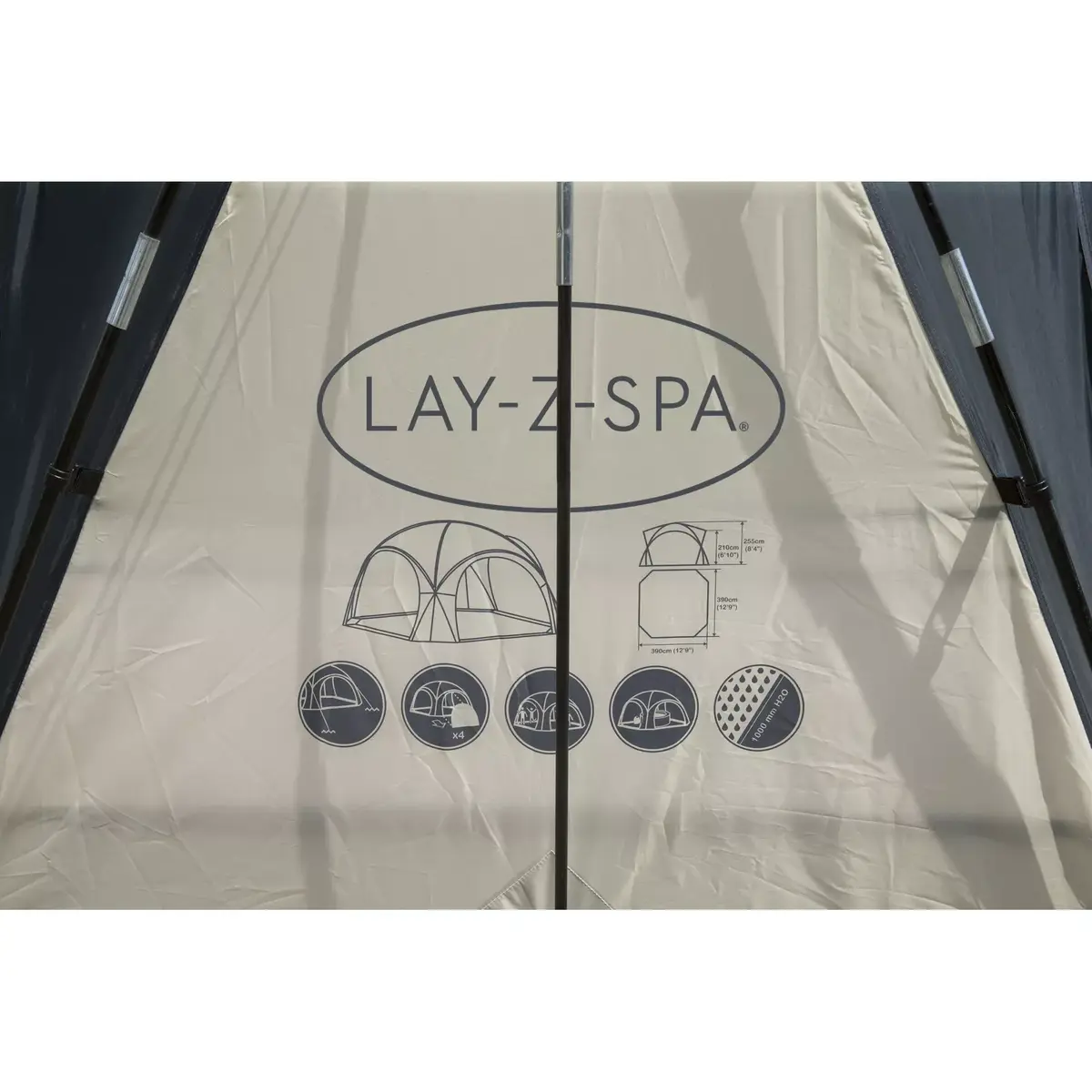 Bestway Lay-Z-Spa Dome dārza telts 3,90x3,90x2,55 m Photo 17