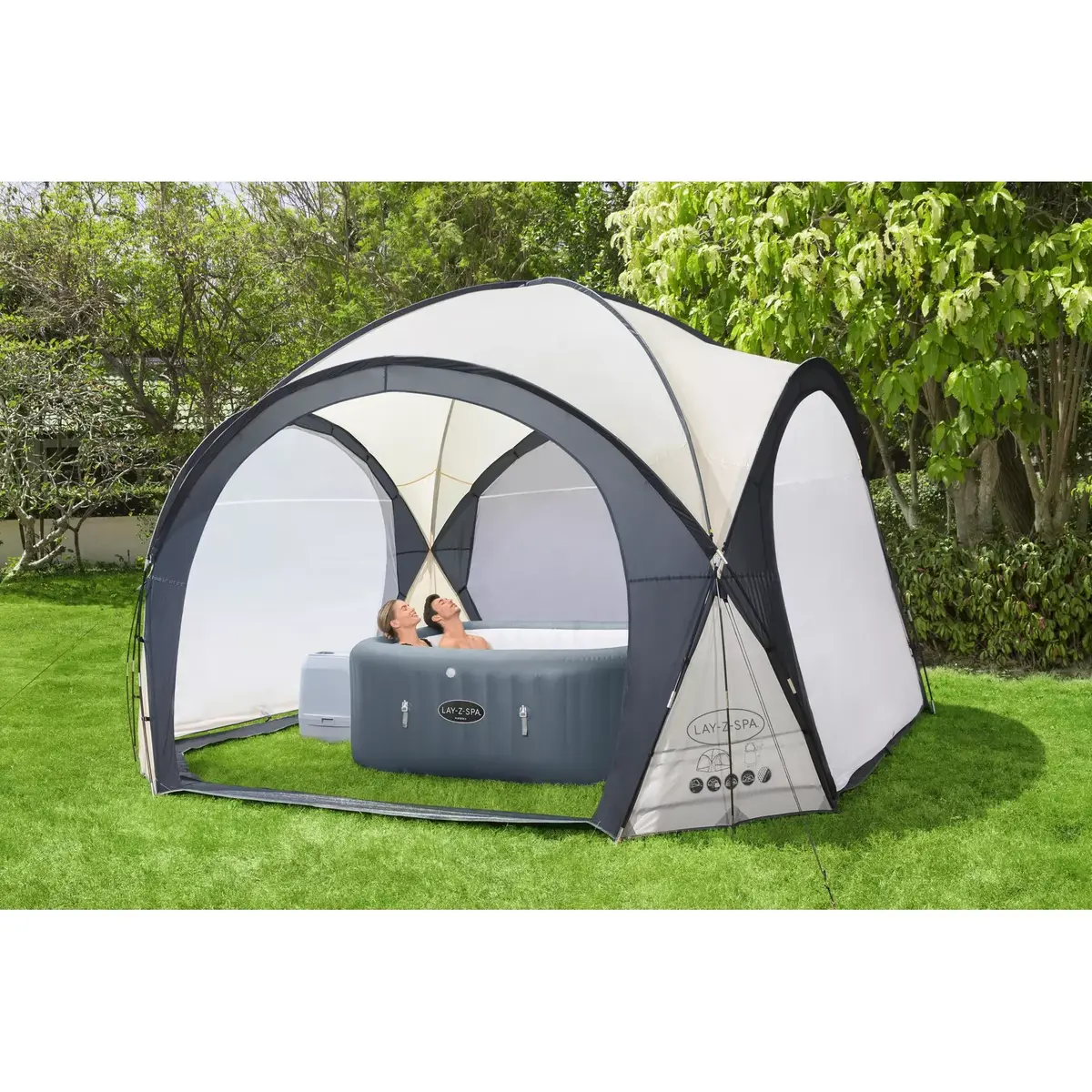 Bestway Lay-Z-Spa Dome dārza telts 3,90x3,90x2,55 m Photo 28