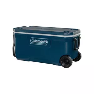 Cool box COLEMAN CO Xtreme 70qt Chest 94L 65 L capacity, blue, plastic housing, wheels