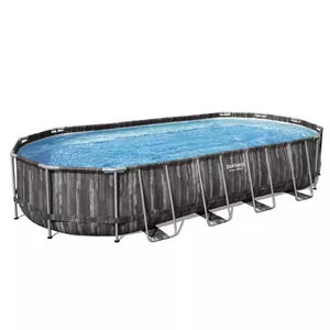 Framed Oval Pool Bestway Power Steel 24' x 12' x 48" (7.32 m x 3.66 m x 1.22 m) – 25,495 L Capacity