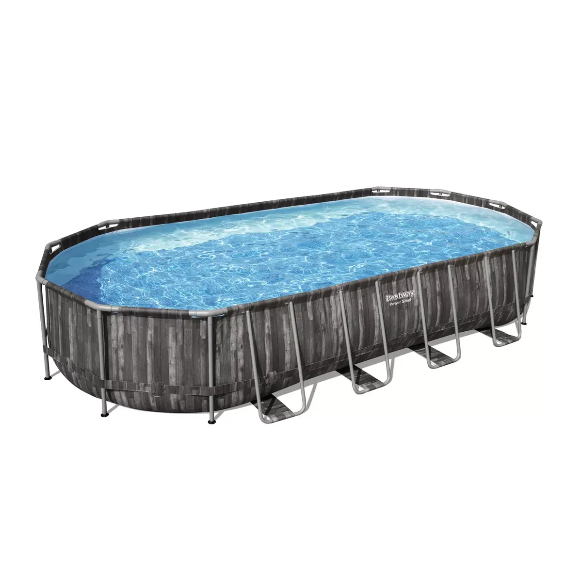 Framed Oval Pool Bestway Power Steel 24' x 12' x 48" Photo 2