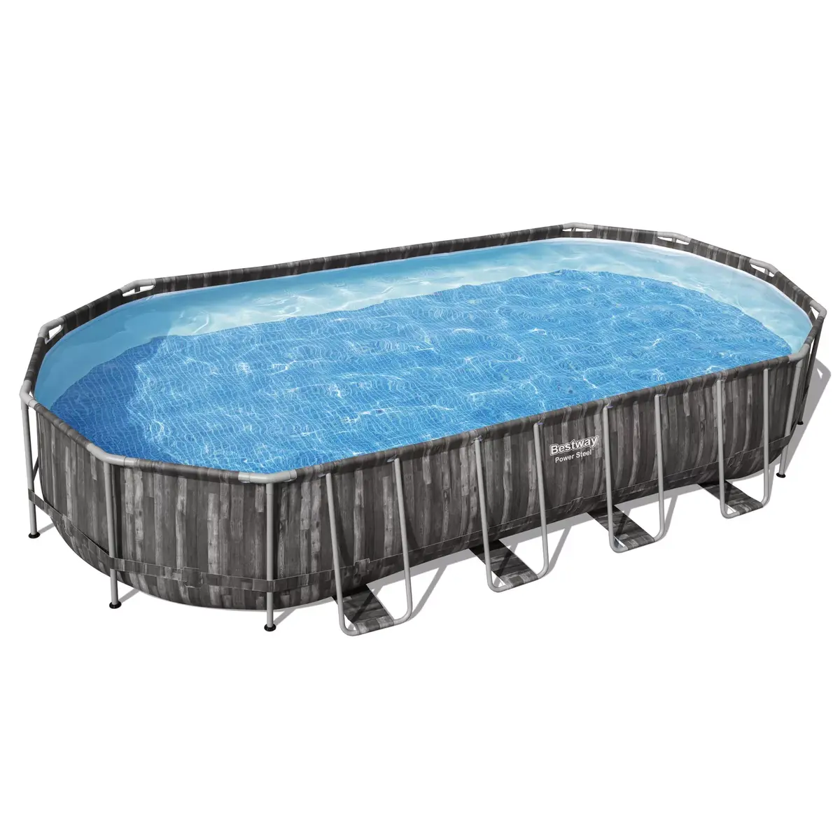 Framed Oval Pool Bestway Power Steel 24' x 12' x 48" Photo 3