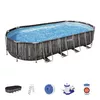 Framed Oval Pool Bestway Power Steel 24' x 12' x 48" Photo 12