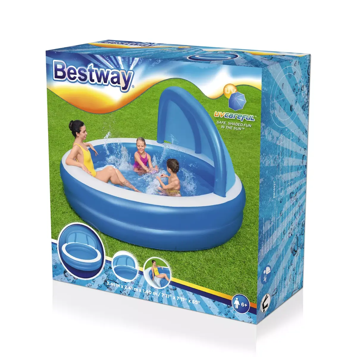 Gaisa baseins Bestway 7'11" x 7'11" x 55" Photo 15