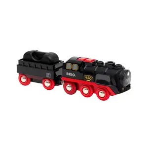 Train model BRIO Battery-Operated Steaming Train Black Red 33884