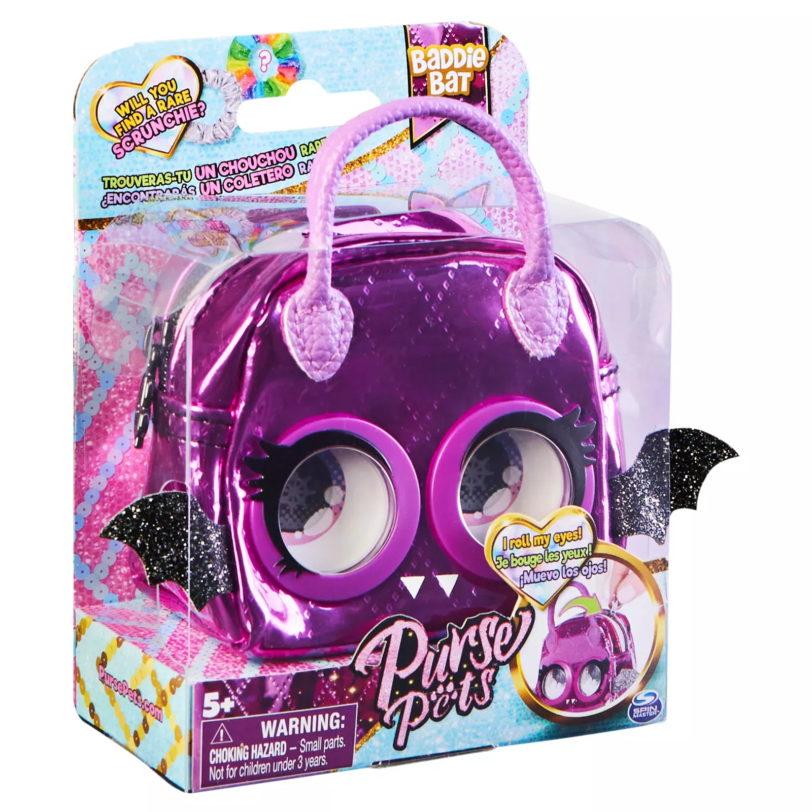 Purse Pets Micros, Baddie Bat Mini Kids Purse with Eye Roll, Shoulder Bag  Crossbody Purse Accessories, Girls Coin Purse & Tween Gifts 
