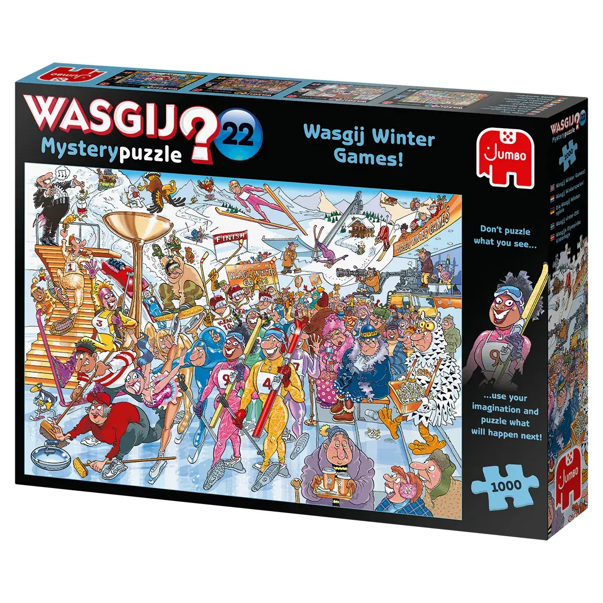 Jumbo Wasgij Mystery 22 The Wasgij Winter Games puzle 1000 gab. Photo 3