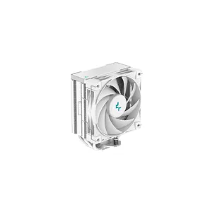 Air cooler DeepCool AK400 WH — 4×6 mm copper heat pipes, 120 mm FDB fan, 1850 RPM, 66.47 CFM, fits LGA 1700 and common Intel/AMD sockets, white