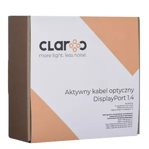 CLAROC OPTISKĀS ŠĶIEDRAS KABELIS DP 1.4, AOC, 8K@60HZ, 15M