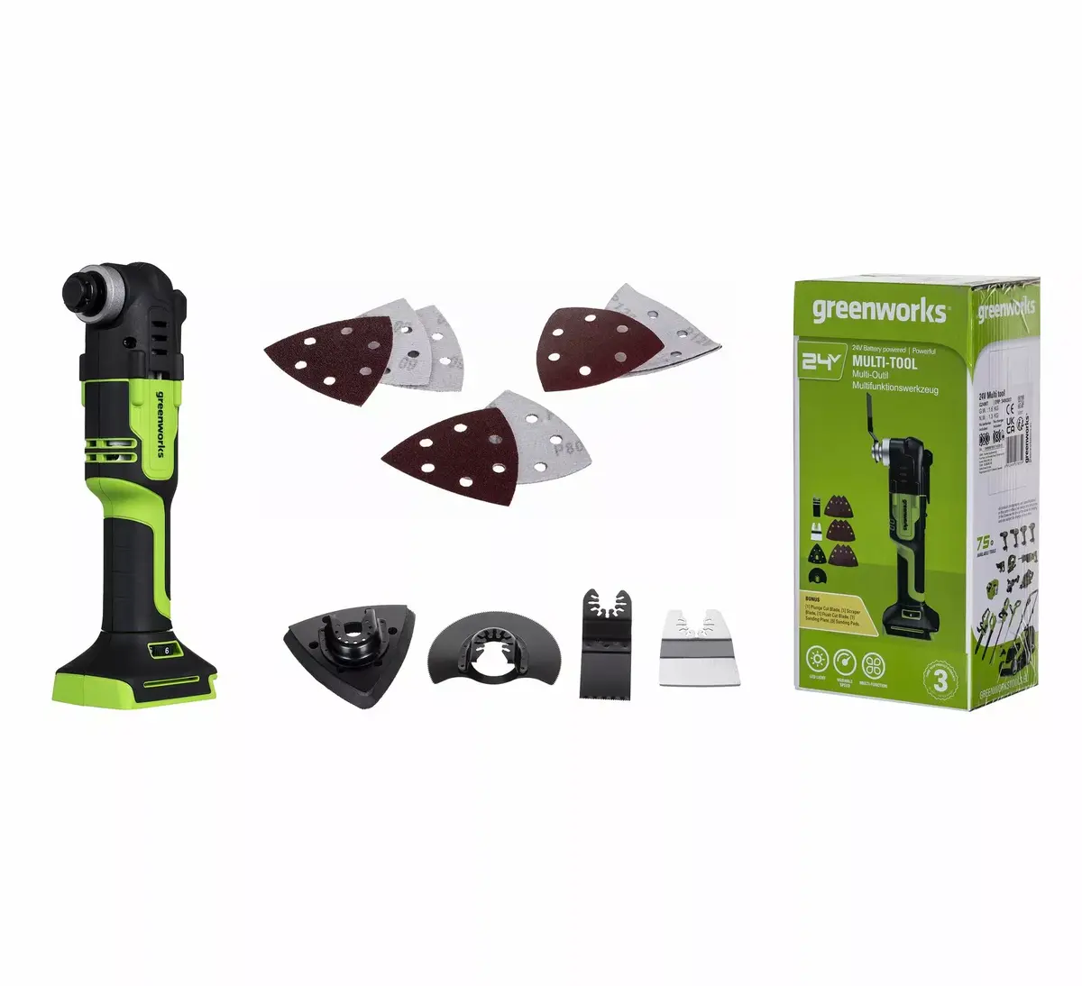 GreenWorks G24MT 24V многофункциональный инструмент Photo 2