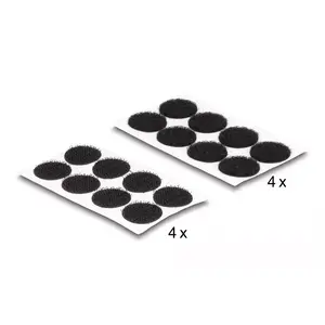 Mounting pad DeLOCK 19088 Hook-and-loop dots round 64 pieces black