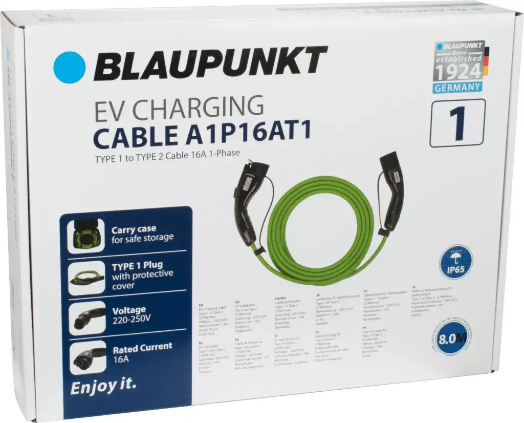 Elektriskā transportlīdzekļa uzlādes kabelis Blaupunkt A1P16AT1 Photo 4