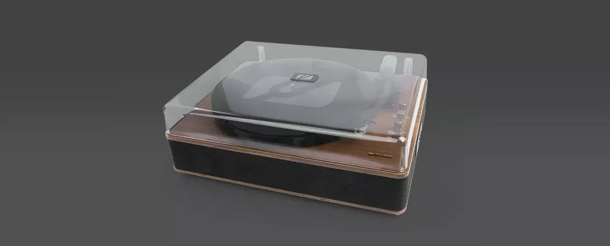 Muse MT-106 BT Automatic Turntable | Black Wood Photo 4
