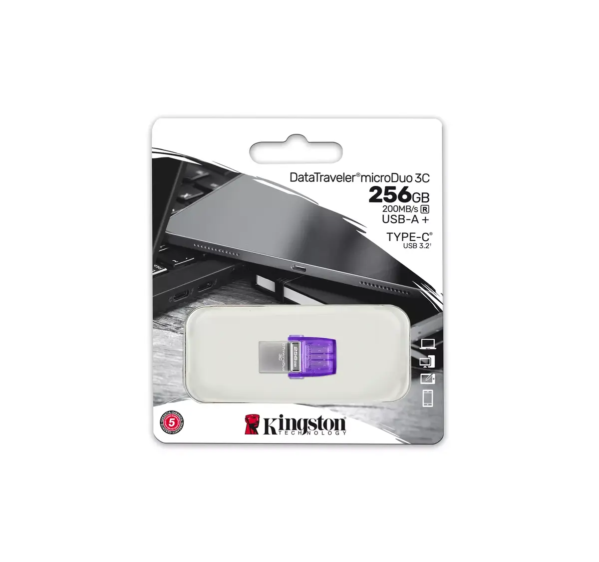 USB флешка Kingston 256GB microDuo 3C Photo 5