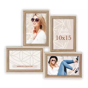 Picture frame set ZEP Kriss 4Q Wood Brown White 310x340 mm