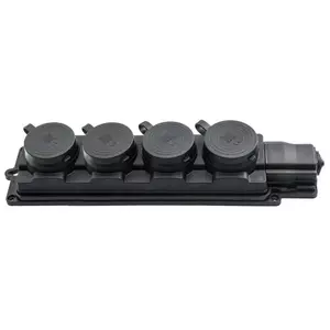 Сетевой удлинитель PAWBOL D.3159/4-S, 4 розетки, резиновый корпус, IP44, черный
