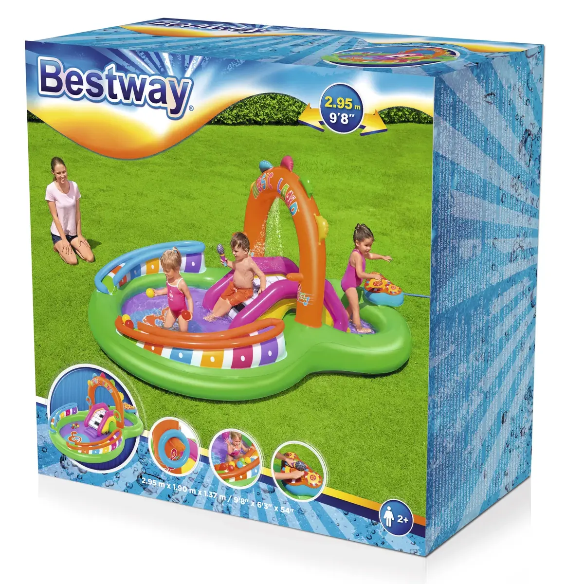 Piepūšamais spēļu centrs Bestway 53117 Photo 26