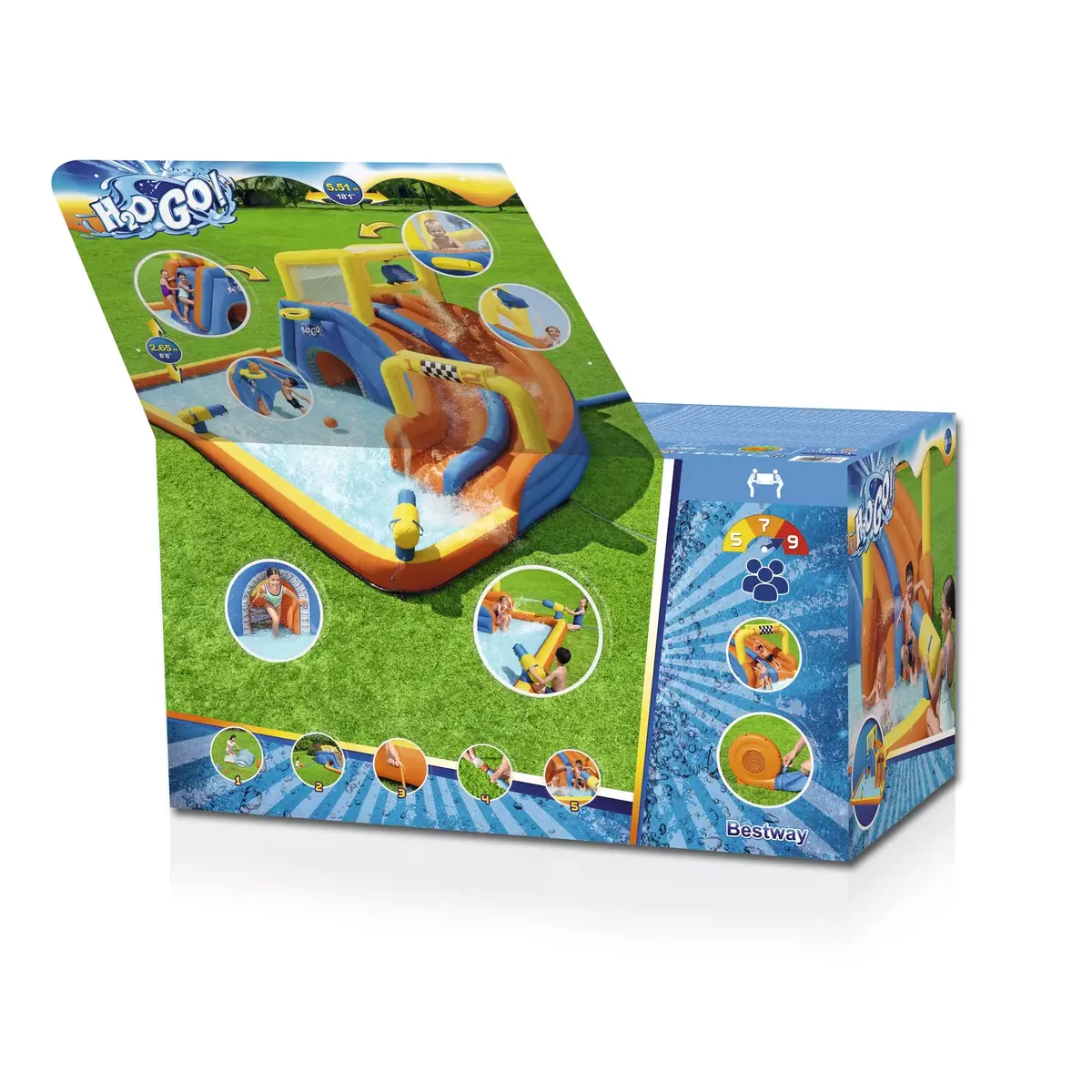 Надувной игровой центр Bestway H2OGO! Super Speedway Photo 20