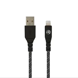 Datu kabelis USB uz Lightning Tellur TLL155481 2.4A 1 m neilons melns