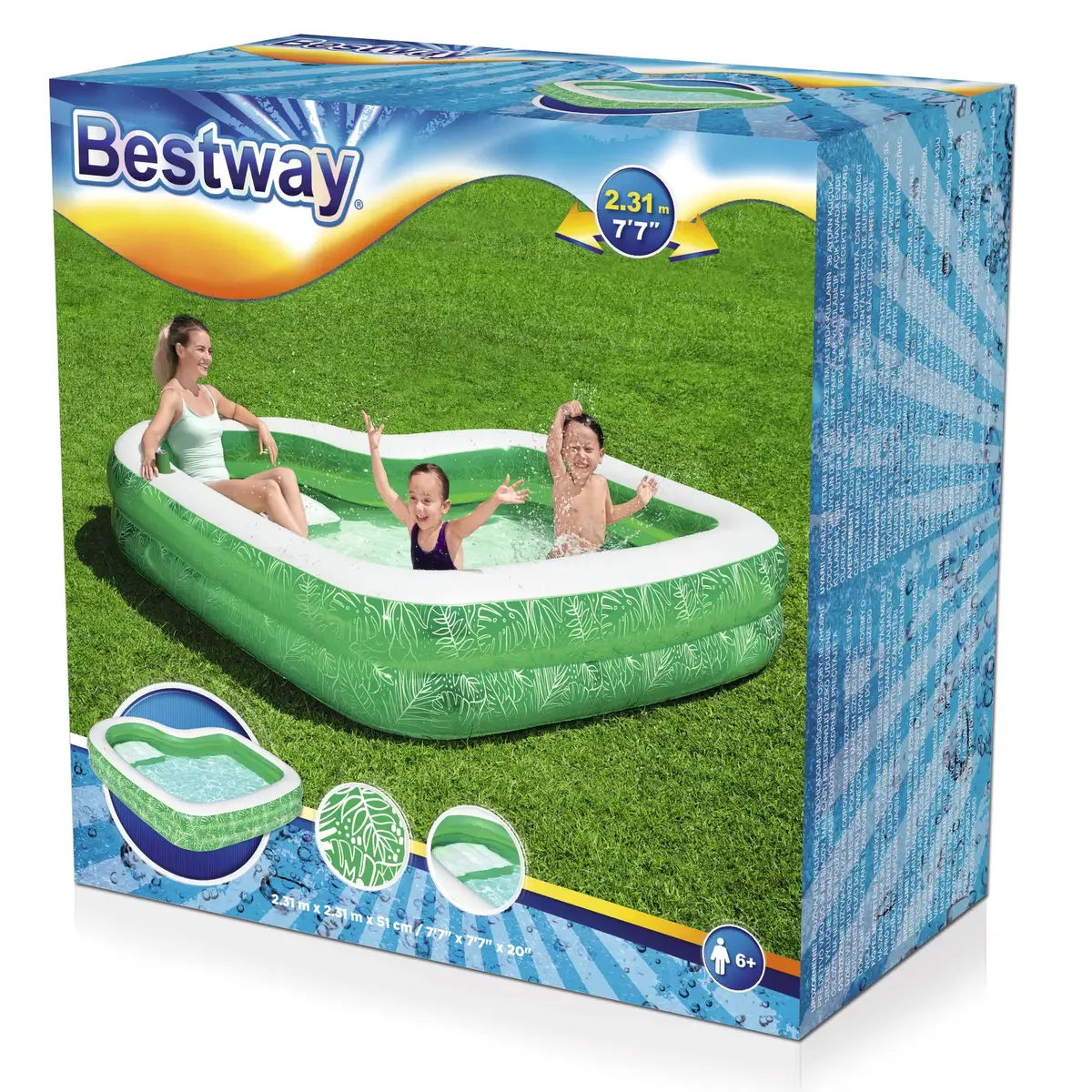 Gaisa baseins Bestway 7'7" x 7'7" x 20" Photo 16