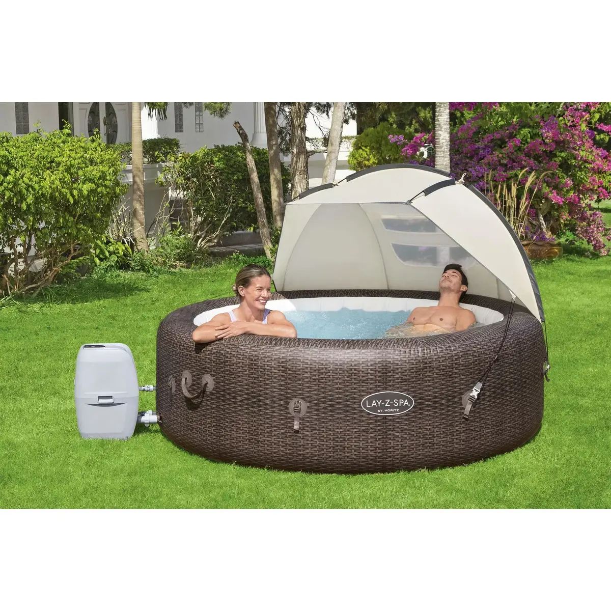 Canopy Bestway Lay-Z-Spa 6' x 37" x 43" Photo 4