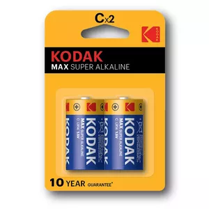KODAK - MAX ALKALINE BATTERY C LR14 2 UNIT