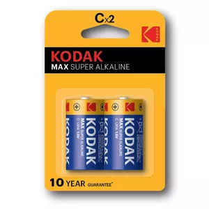 Kodak Max C Alkaline Battery 1.5V, 2-Pack