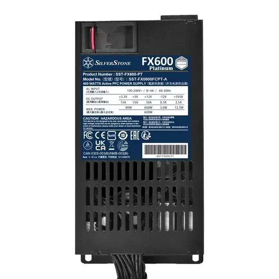 Barošanas bloks Silverstone FX600 Platinum Photo 4