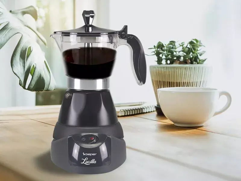 Espresso machine Beper 3 cups BC.040N Photo 8
