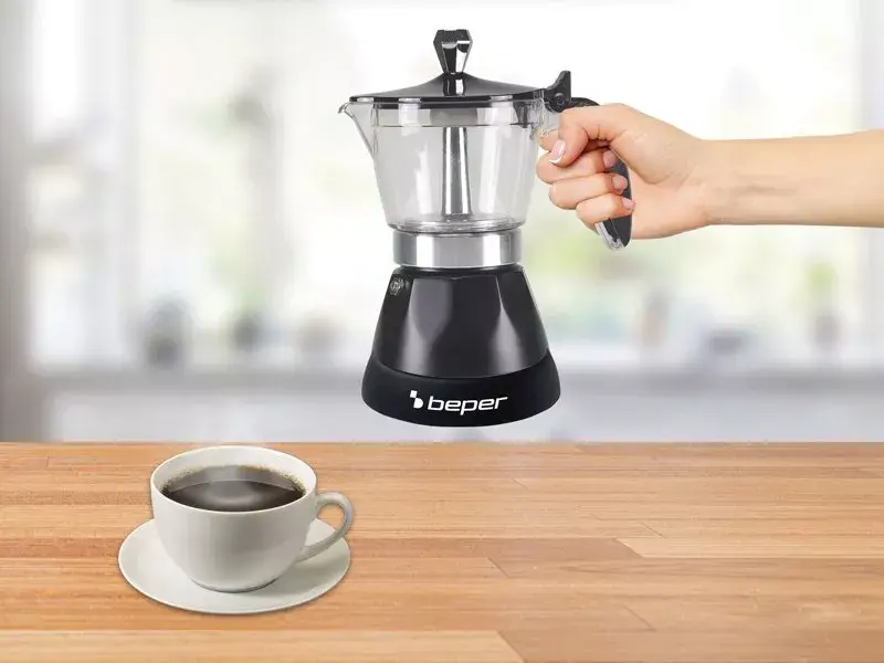 Espresso machine Beper 3 cups BC.040N Photo 9