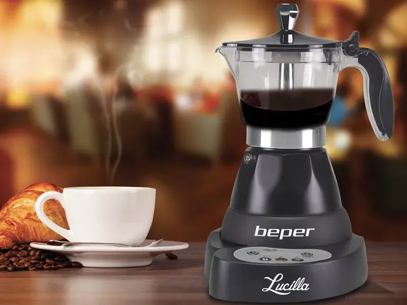 Espresso machine Beper 3 cups BC.041N Photo 7