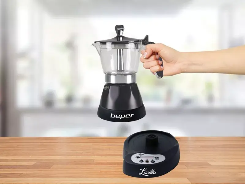Espresso machine Beper 3 cups BC.041N Photo 8